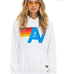 Aviator Nation White Hoodie